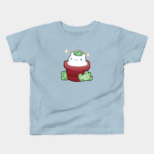 Flowerpot Cat Kids T-Shirt